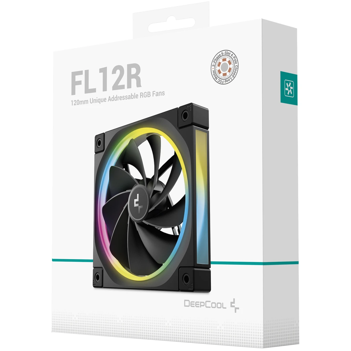 DeepCool FL12R Reversed Fan Blade 120mm Case Fans - Black DeepCool FL12R Reversed Fan Blade 120mm Case Fans - Black